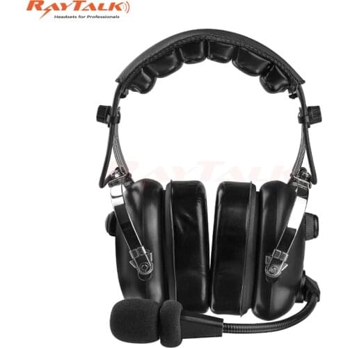 Heavy Duty Headset, Over the Head Type, PNR Noise Cancelling Headset for Two Way Radio, Push To Talk