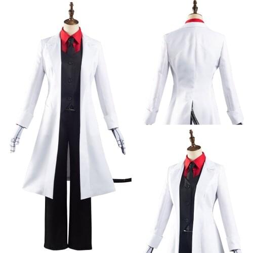 Helltaker Loremaster/Azazel Cosplay Costume Outfits Coat+Pant Halloween Carnival Suit