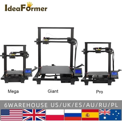 Ideaformer Prusa 3D Printer Mega / Pro / Giant Full Metal 200/300/400 3D Printer Quiet Slient printing DIY Kit Self-Assemble