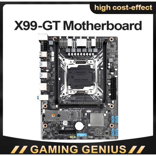JINGSHA X99GT Lga 2011-V3 Motherboard Support Unlock Turbo Boost NVME SSD M.2 USB3.0 E5-2620V3 2678V3 CPU DDR4 Server Memory