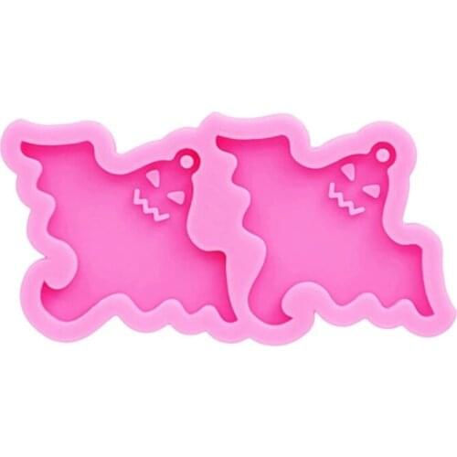 MXME Halloween Ghost Bat Keychain Silicone Mold With Hole Keyring Pendant DIY Craft