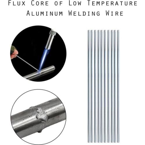 1/10/20/50PCS Low Temperature Easy Melt Aluminum Welding Rods Weld Bars Cored Wire 1.6/2mm Rod Solder for Soldering Aluminum