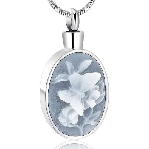 Memorial Urn Necklace For Memory Unisex Stainless Steel Pet,Dog/Cat Jewelry Paw Print Cremation Jewelry Ashes Holder Pet