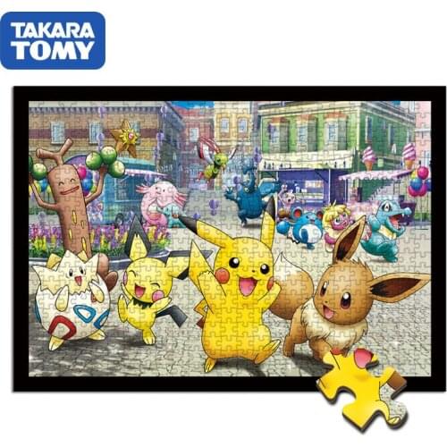 Pikachu puzzle 1000 pieces wood toys pokemon Educational toys Adult decompression puzzles for kids