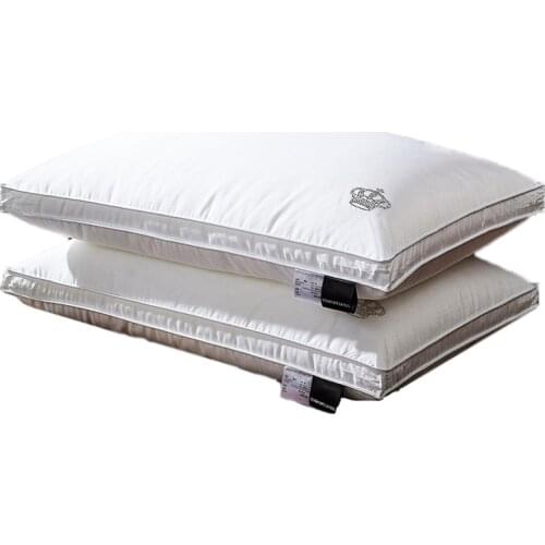 1 pair Natural Silk Single Neck Pillow 100% Orthopedic Hotel Memory Pillow for Health Sleeping Antibacterial Anti-Mites Pillows