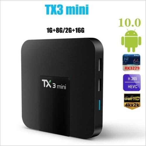TX3 TV Box Smart 4K Android 8.1 Wifi set-top box Amlogic S905W dual media player H.265 2.4G 5G European and American home