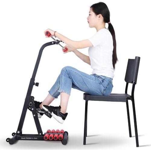 Rehabilitation Bicycle Elderly Upper And Lower Limb Training Exercise Bike, Arm-Leg Bike Double Pedal at Home Exerciser