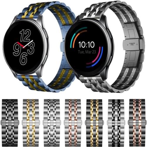 For one plus Replacement Bracelet Accessories WatchBands Metal Stainless Steel Strap for Oneplus Watch Band