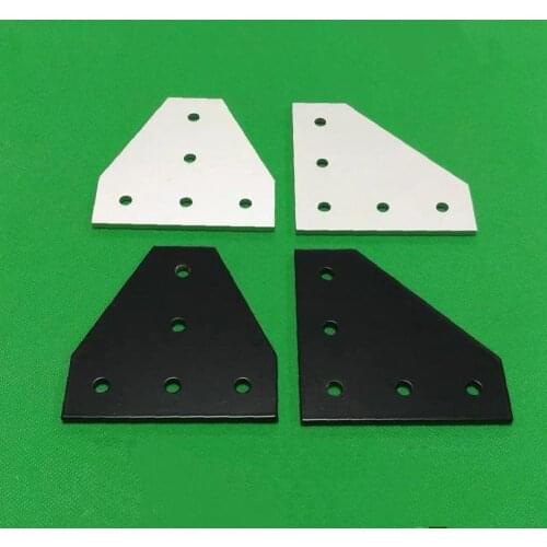 5 / 7 Holes T Type 2020 3030 4040 4545 Corner Bracket Joint Board Connection Plate For Aluminium Profiles