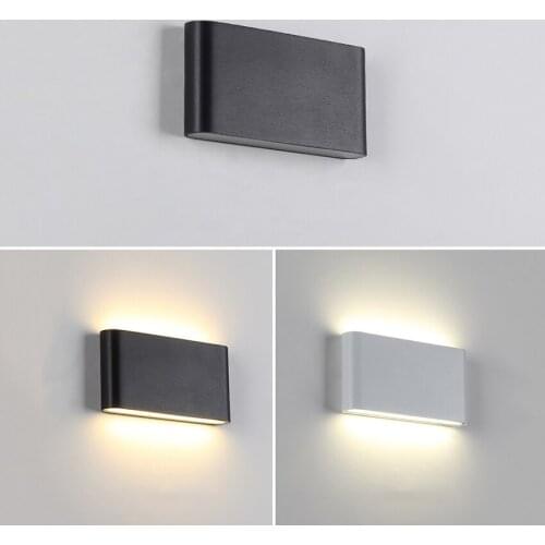 Modern Aluminum Alloy Wall Lamp Wall Decor Waterproof Sconce Garden Fence Corridor Porch Loft Living Room Lighting Wall Lights