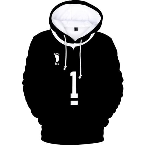 Men women Anime Haikyuu Hoodie High School Vollyball Club Cosplay Costume Hoodie 3D kids Sweatshirt Boys Girls Clothes Tracksuit