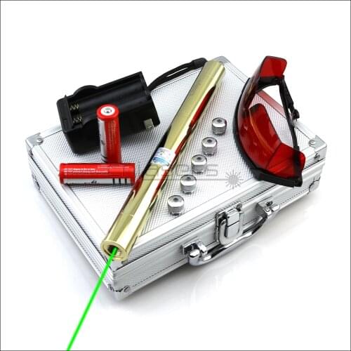 CNILasers GX5 Adjustable Focus 520nm Green Laser Pointer Visible Laser Pen High Power Lazer Torch Camping Signal Lamp Hunting