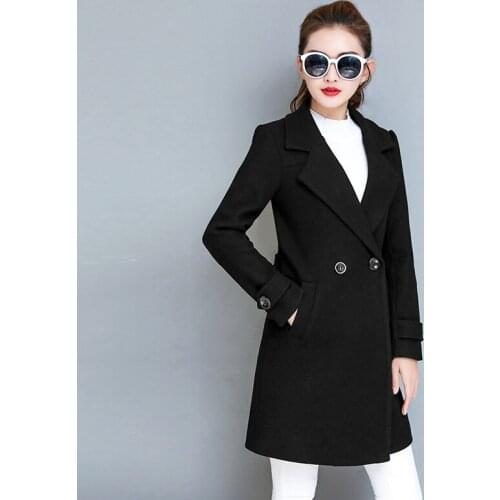Female Coat Woolen Plus Size 6xl Womens Clothing 2020 Winter Long Jacket Coats and Jackets Women Abrigos Mujer KJ326 s s