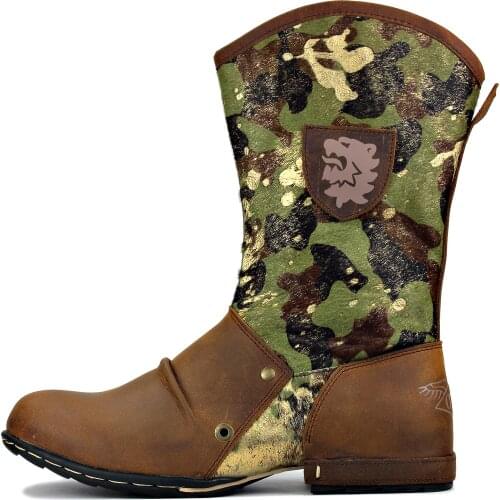 2021 OTTO ZONE New England Western Boots Genuine Leather Mens Motorcycle Boots Ankle Boots Casual shoes OS-5008-1-H10-F