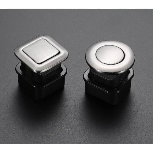 5pcs Hidden Spring Furniture Handles Door Handle Silver Drawer Pulls Knobs Kitchen Cabinet Handles and Knobs Embedded