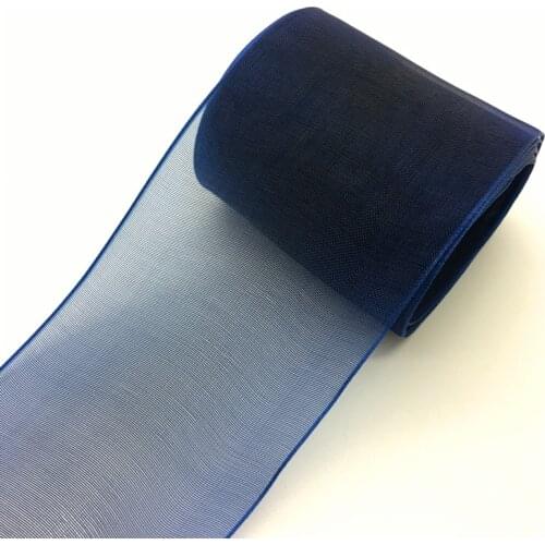 5yards/Lot 2" 50mm Navy blue Organza Ribbon Bow Wedding Decoration Lace Crafts