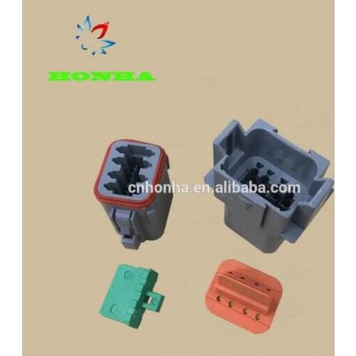 8 Pin Waterproof Electrical Wire Connector Plug for Deutsch Style Enhanced Seal Shrink Boot Adapter DT06-8S DT04-8P