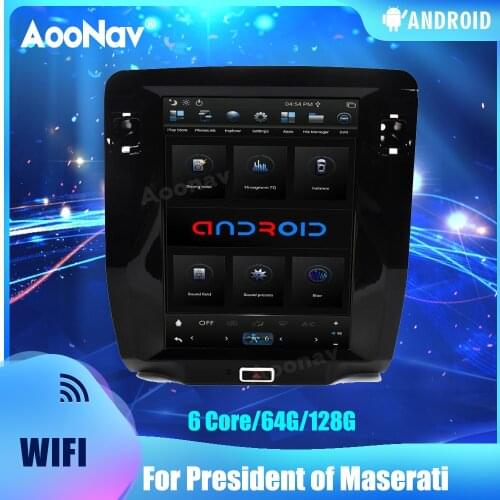 2 Din 128G Car Radio For President of Maserati Android System Touch Screen Car Multimedia Player Autoradio Head Unit