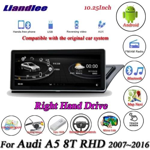 Car Android Multimedia System For Audi A5 8T 2007-2016 Radio GPS Navigation Player Carplay Androidauto Head Unit HD Screen