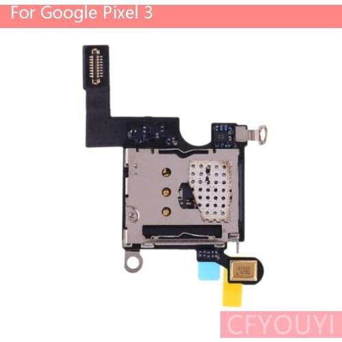 For Google Pixel 3 Pixel3 SIM Card Reader Holder Contact Flex Cable Replacement Part