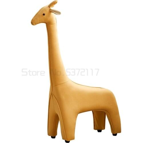Childrens stool cartoon animal stool net red baby creative deer modeling seat giraffe sofa