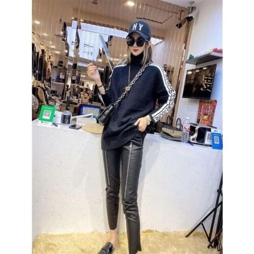 Женские кожаные брюки Fipyjip China At AliExpress