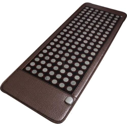 Far Infrared Natural Photon Jade Tourmaline Heating Pad Pro Hot Stone Therapy Mat with Smart Controller Adjustable Temperature