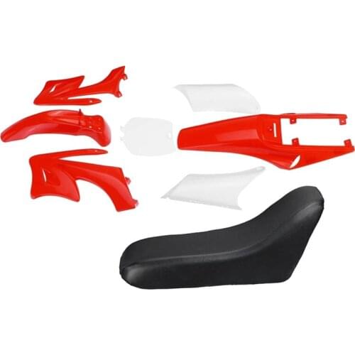 8Pcs 47Cc 49Cc Plastic 2-Stroke Dirt Bike Set Mudguard Seat Fairing Body Kits