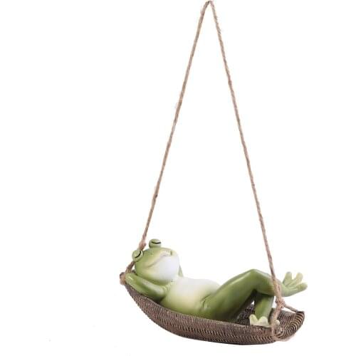 Creative Simulation Animal Hang Outdoor Patio Garden Cartoon Koala Panda Swinging Suspension Animal Sculpture Crafts Decorations
