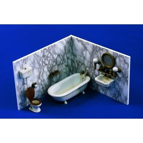 Scene model resin bathroom combination 1:35