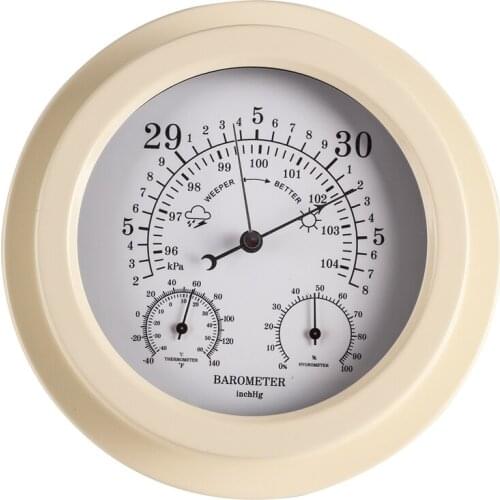 New 1pcs 3 in 1 Precision Aneroid 9" Acrylic Contemporary Barometer with Temperature and Hygrometer Humidity Fishing b2801