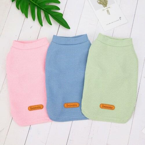 Dog Pet Clothing Summer Dog T-shirt Cheap Pet Supplies Products Cat Yorksihre Pomeranian maltese Bichon Poodle Dog Clothes Shirt