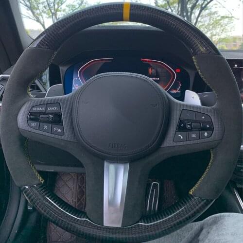 For BMW 3 5 Series M3 M5 2019-2021 G20 Carbon Fiber Front Steering Wheel