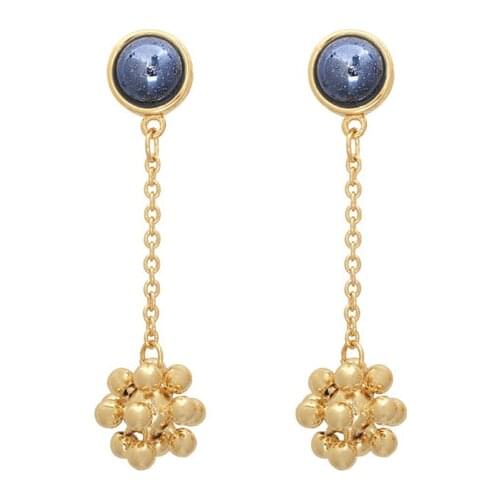 Simple Elegant Blue Planet Earrings Copper Jewelry Fashion Accessories Cool Ears