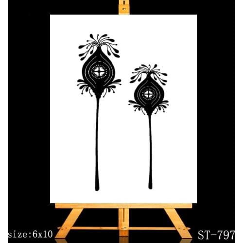 ZhuoAng Flower house Clear Stamps/Card Making Holiday decorations For scrapbooking Transparent stamps 6*9cm