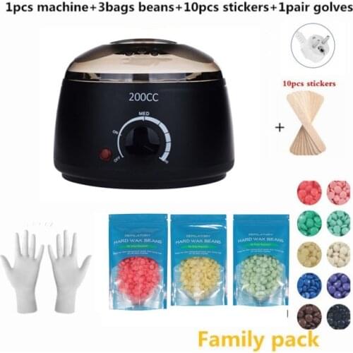 Dropshipping Paraffin Wax Warmer 200cc mini Wax Heater Feet Mini SPA Hand Machine Body Depilatory Hair Removal Tool