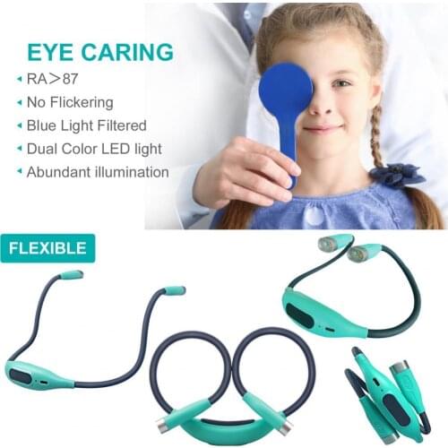 Silicone Durable Hug Reading Lamp Novelty LED Night Flashlight Portable Neck Light Novelty for Repairing