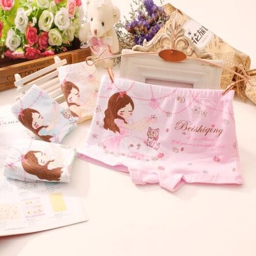 Children Boxer Panties Girls Underwear Cotton Kids Baby Underpants Print Cute Soft Boxer Briefs Breathable
