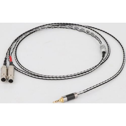 Yter One Pieces 8 Cores 7N OCC Silver Plated Headphones Replacement Cable Upgrade Cable For Audeze LCD-3 LCD3 LCD-2 LCD2 LCD-4