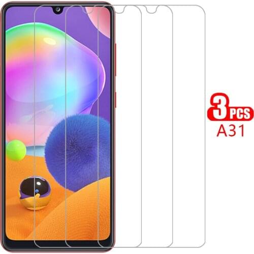 Protective tempered glass for samsung a31 screen protector on galaxy a 31 31a 6.4 film samsun samsumg sansung galaxi samsunga31
