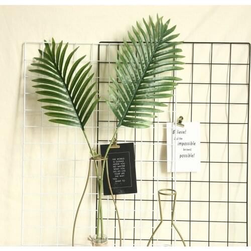 Green Scutellaria Palm Leaves Flower Arrangement Accessories DIY Wedding Plants Wall Artificial Fake Plants