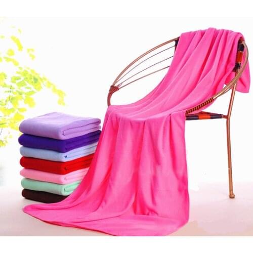 140*70cm Multiple Color Supersoft Microfiber Beach Microfibre Bath Towel Sports Towel Gym Fast Drying Cloth Extra Large