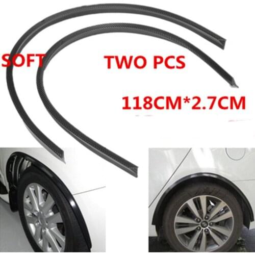 Car Fender Flare Wheel Eyebrow 2pc117cm Protector Lip Wheel-arch Trimfor for vw passat b5 b6 polo