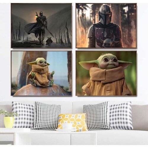 5D DIY Diamond Painting Disney Star Wars Yoda Mandalorian Full Drill Embroidery Mosaic Art Picture Rhinestones Gift Home Decor
