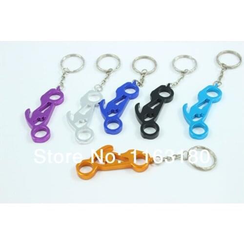720 pcs/ lot Bar Beer Bottle Opener KeyChains Aluminum CAN OPENER Motorcycle shape Promitional gifts ring - Free Shipping