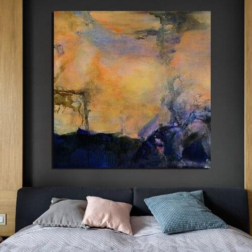 Abstract Vision Art Zao Wou Ki Canvas Painting Print Living Room Home Decoration Modern Wall Art Oil Painting Posters Picture