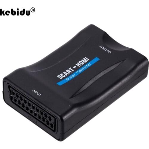 1080P Audio Video Adapter HDMI-compatible to SCART and Scart To HDMI-compatible Converter For Smartphone HD TV DVD
