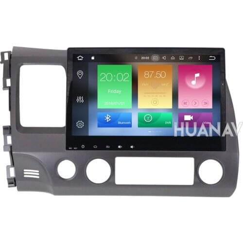 Android 8.1 Car No DVD Player GPS navigation For Honda Civic 2007-2011 multimidia player 1 din radio stereo head unit 10.1'' IPS