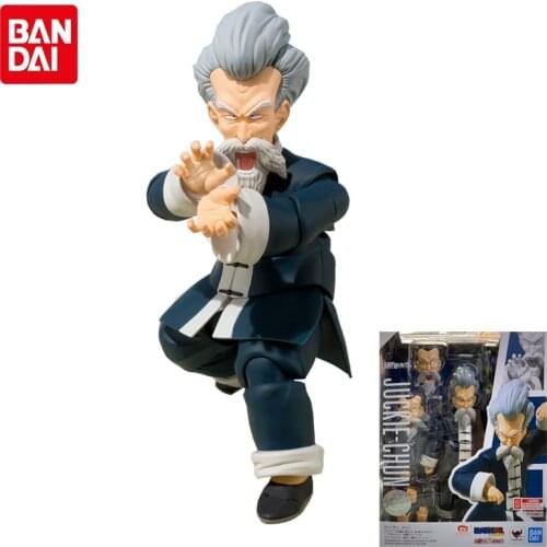Bandai Original SHFiguarts Limited Dragon Ball Super Z JUCKIE-CHUN Joints Movable Action Figures Collectible Model Toys Gifts