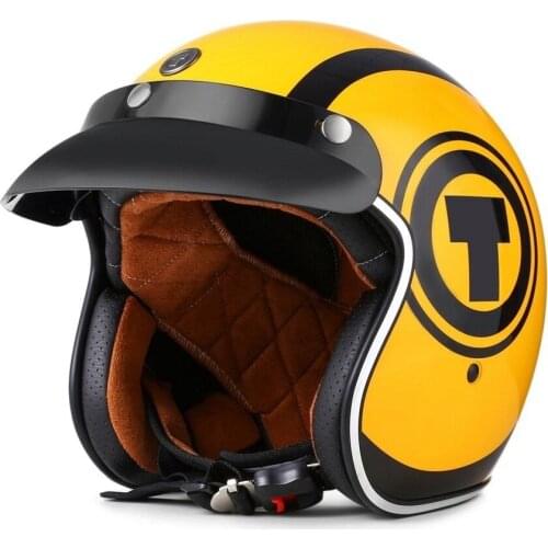 Free shipping 1pcs 3/4 Open Face Cold Protection Electric Bicycle Headpiece Vintage Motorcycle Helmets Inner Sun Visor